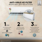 LG 3 Star (1.0) Split AC, AI Convertible, Auto Clean, Gold Fin+, Diet Mode+, Viraat Mode, 3.3 kW, 2026 Model,(AS-Q12CNXE)