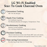 LG 32 L Scan to Cook Wi-Fi Enabled Charcoal Convection Healthy Microwave Oven (MJEN326PKW, Black, Heart Friendly, Pasteurized Milk, Ghee, Diet Fry & 360° Motorised Rotisserie for Bar-be-queing)