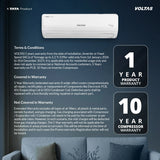 Voltas Fixed Speed Split Split Air Conditioner, 1 Ton, 2 Star - 122FS Emerald