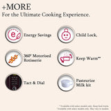 LG 28 L Convection Microwave Oven (MC2886BRUM, Black, 360° Motorised Rotisserie for Bar-be-queing, Diet Fry, Ghee in 12Mins, 251 Auto Cook Menu, Stainless steel cavity & Health Plus Menu)