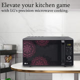 LG 28 L Convection Microwave Oven (MC2887BIUM, Black, Heart Friendly Recipes, 360° Motorised Rotisserie)