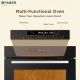 Faber 50 L Built-in Microwave Oven with 14 Cooking Functions, 13 Auto Cook Menus & A-Class Energy Efficiency - FBIMWO 50 CGS TC