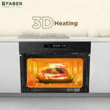 Faber 50 L Built-in Microwave Oven with 14 Cooking Functions, 13 Auto Cook Menus & A-Class Energy Efficiency - FBIMWO 50 CGS TC