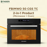Faber 50 L Built-in Microwave Oven with 14 Cooking Functions, 13 Auto Cook Menus & A-Class Energy Efficiency - FBIMWO 50 CGS TC