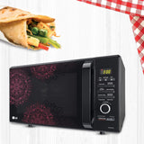 LG 28 L Convection Microwave Oven (MC2887BIUM, Black, Heart Friendly Recipes, 360° Motorised Rotisserie)