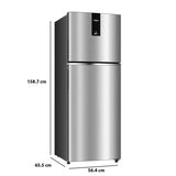 Whirlpool NEO 235L 2 Star Frost Free Double Door Refrigerator with Inverter Compressor, Multi Air Flow, Moisture Control & Stabilizer-Free Operation, Titan Steel – NEO DF278 PRM TITAN STEEL-Y (22315)