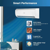 Voltas 1.5 Ton 5 Star Split Inverter AC (185V VERTIS EMERALD(4503581), White)