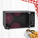 LG 28 L Convection Microwave Oven (MC2887BIUM, Black, Heart Friendly Recipes, 360° Motorised Rotisserie)