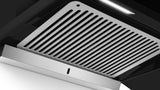 Bosch Series 4 90cm Wall-Mounted Chimney | 630 m³/hr Suction | Matt Black Finish | 65 dB Noise Level | Stainless Steel Body - DWHA98G60I