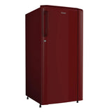 Haier 165L 1 Star Direct Cool Single Door Refrigerator | Wired Shelves | Large Veg Box | Fast Ice Making | Longer Cooling Retention | Easy Clean Back (HRD-1851BBRA-P, Red Mono)