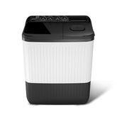 Lloyd 8 kg 5 Star Semi Automatic Top Load Washing Machine |1300 RPM | Detergent Storage Zone | 3 Wash Programs | Swift Dry | Magic Filter, (GLWS805AODDG, Dark Grey and White)