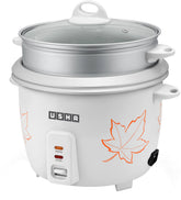 Usha RC18SS2D 1.8L Electric Rice Cooker with Steaming Feature – White