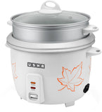 Usha RC18SS2D 1.8L Electric Rice Cooker with Steaming Feature – White