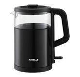 Havells Marino 1L Electric Kettle | 1200W Fast Boiling | Borosilicate Glass Inner Body