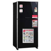 SHARP 613L 2 Star J-Tech Inverter Frost Free Double Door Refrigerator (SJGP60TBKEC, Glass Black, Plasmacluster Ions, Express Freeze, Hybrid Cooling)