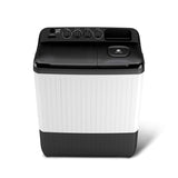 Lloyd 9 kg 5 Star Semi Automatic Top Load Washing Machine |1300 RPM | Detergent Storage Zone | 3 Wash Programs | Swift Dry | Magic Filter, (GLWS905AONDG, Dark Grey and White)