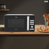 IFB 25L Solo Microwave Oven with 61 Auto Cook Menus (25PM2S, Silver, Easy to use Jog dial & Buttons, Mug Recipes, Steam Clean, Auto Reheat, Preset Timer, Power Save, Multi-Stage Cooking)