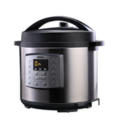 Usha iChef 6 Litre Electric Pressure Cooker | 1000W | 10 Indian Preset Menu | Keep Warm Fuction | Delay Timer | Slow Cooker | Automatic Rice Cooker, Steamer & More (Stainless Steel)