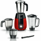 Bosch TrueMixx Pro MGM8842RIN 1000W Mixer Grinder with 4 Jars – Red & Dark Grey Metallic