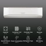 O-GENERAL 1.5 Ton 5 Star Inverter Split AC (2025 Model) | Powerful Cooling | Copper Condenser | PM 2.5 Filter (ASGG18CETB-B)