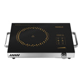 Havells 2200 Watt Infrared Induction Cooktop Glo TV22-6KV Surge Protection, Sensor Touch,Universal Utansil Compatibility, SS304 Food grade grill