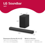 LG S40T 300W 2.1 Channel Soundbar with Dolby Digital, AI Sound Pro, Wow Interface
