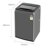 LG 7 Kg Top Load Washing Machine, Smart Inverter Motor, Middle Black (T70VBMB4ZD,)