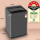 LG 8 Kg 5 Star Smart Inverter Technology Fully Automatic Top Load Washing Machine (T80VBMB4Z, Turbodrum, Auto Prewash, Stainless Steel drum, LED Display, Smart Diagnosis, Middle Black)