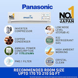 Panasonic 2 Ton 3 Star Hot and Cold Wi-Fi Inverter Smart Split AC (Copper Condenser, 7 in 1 Convertible with True AI Mode, PM 0.1 Air Purification Filter, CS/CU-KZ24AKYF, 2024 Model, White)