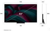 LG 83 Inch (210 cm) OLED evo C5 4K Smart TV (2025 Model, α9 AI Processor Gen8, VRR 144Hz, Dolby Vision & Atmos)