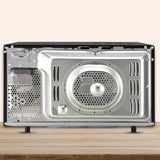 Stylista microwave oven cover compatible for LG 28 Liters Convection MJEN286UI, Dustproof, stainproof, Wipeable cover, Symmetric Pattern Beige