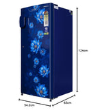 Lloyd Havells 188L 3 Star Direct Cool Single Door Refrigerator TG (FLORET BLUE-GLDC203SFBT2JC, Stabilizer Free Operation)