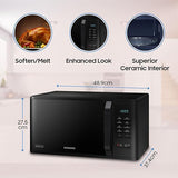 Samsung 23 L Solo Microwave Oven (MS23A3513AK/TL, Black, Auto Cook Programs, Child Safety Lock, Memory Feature, Deodorization, Ceramic Enamel Cavity with 10 year warranty)