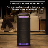 Sony SRS-XV800 X-Series Wireless Portable Bluetooth Karaoke Party Speaker IPX4 Splash-Resistant with 25 Hour-Battery, Built-in Handle and Wheels, Omnidirectional Sound, and Ambient Lights (Open Box / Without Box)