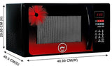 Godrej 23 Litres Convection Microwave Oven (GME 723 CF3 PM, Red Daisy, Multi Distribution Technology)