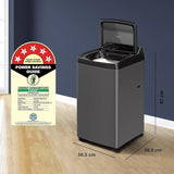 Godrej 7.5 Kg 5 Star Zero Pressure Technology Fully-Automatic Top Load Washing Machine (WTEON VLVT 75 5.0 FDTN MTBK, Metallic Black, With 26 Flexi Wash Programs)