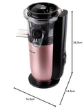 Morphy Richards Kenzo Cold Press Slow Juicer 150W | Powerful DC Motor|60 RPM for Maximum Juice Retention | Stainless Steel | Separate Juice & Pulp Containers| Reverse Function|2-Yr Warranty【Rose Gold】