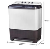 VOLTAS BEKO 8.5 kg 5 star Semi Automatic Washing Machine WTT85DGRT (Burgundy)