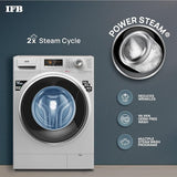 IFB 9 Kg 5 Star Front Load Washing Machine 2X Power Dual Steam (EXECUTIVE SXS 9014, Silver, Active Color Protection, Hard Water Wash)