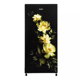 Haier 185L 1 Star Direct Cool Single Door Refrigerator | Coral Charm Glass Finish | Diamond Edge Freezing Technology | Toughened Glass Shelves | Stabilizer Free Operation | HRD-2061SCGA-N