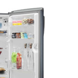 Haier 185L 1 Star Direct Cool Single Door Refrigerator | Toughened Glass Shelves | Large Veg Box | Fast Ice Making | Longer Cooling Retention | Easy Clean Back (HRD-2061SMA-N, Moon Silver)