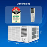 Voltas 1.5 Ton 5 Star Inverter Window AC | 100% Copper | Instant Cooling | Turbo Cooling | Anti Dust Filter | Sleep Mode (185V VERTIS ELITE-1, White)
