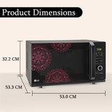 LG 32 L Convection Microwave Oven (MC3286BIUM, Black, Diet Fry, 360° Motorised Rotisserie) - 2023 Model