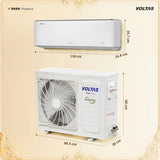 Voltas 2 Ton 3 Star Inverter Split AC 243INV Venus Luxe, 6-in-1 Cooling, 55°C Cooling