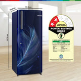Bosch Series 2 210 L 2-Star Direct Cool Single Door Refrigerator Feather Blue - COT20B32VI