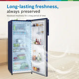 Bosch Series 2 210 L 2-Star Direct Cool Single Door Refrigerator Feather Blue - COT20B32VI