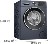 Bosch Series 6 9 kg Front Load Washing Machine 1200 RPM Blue with Anti Stain Plus, SpeedPerfect and EcoSilence Drive - WGA1420PIN