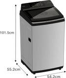 Bosch Series 2 7.5 kg Fully Automatic Top Load Washing Machine 680 RPM Silver with Anti-Tangle, Reload Function and 24-Hour Delay Start - WOE750S0IN