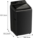 Bosch Series 2 8 kg Fully Automatic Top Load Washing Machine 680 RPM Black Pearl with Anti-Tangle, Smart Program, Soft Closing Lid and EcoSilence Drive - WOE800K0IN