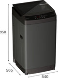 Bosch Series 2 7 kg Fully Automatic Top Load Washing Machine 700 RPM Mid Black with 24-Hour Delay Start and Multiple Washing Programmes - WOE70AG0IN
